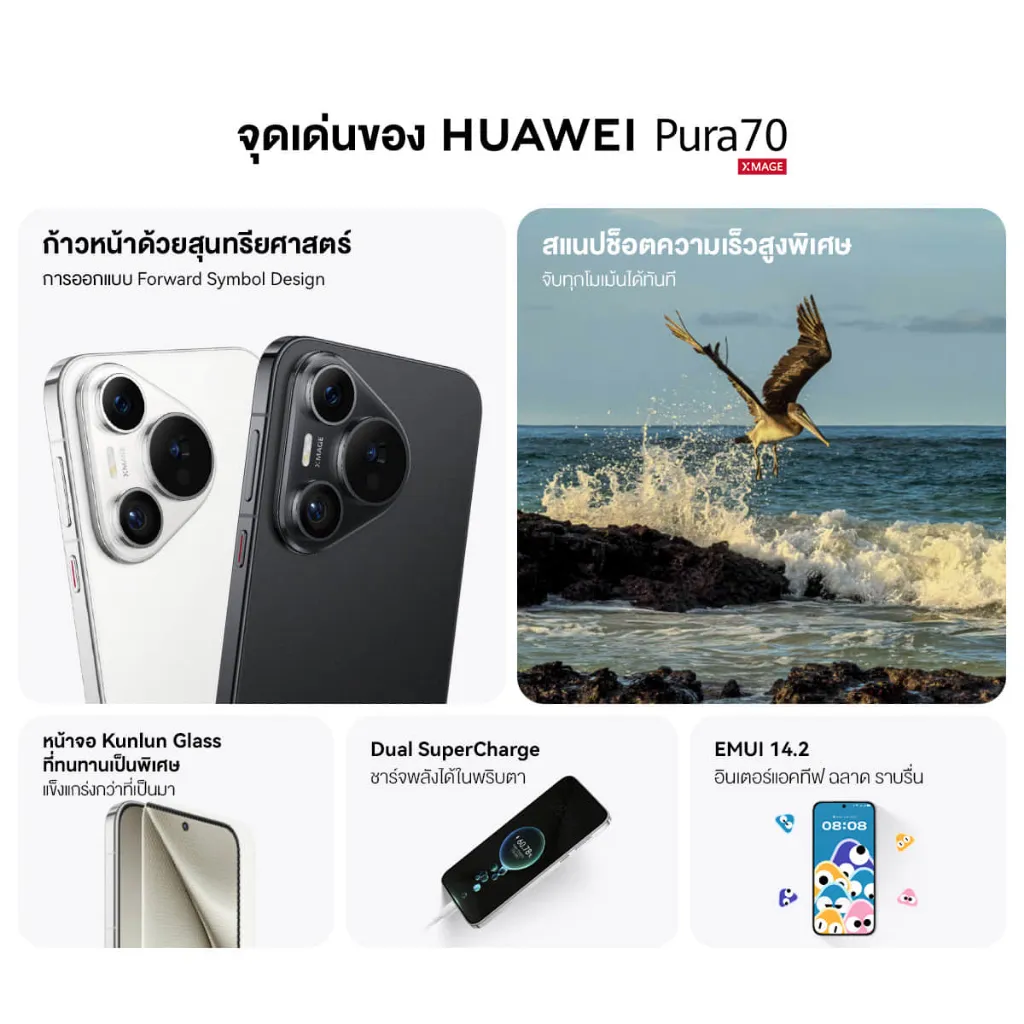 จุดเด่นของ HUAWEI Pura 70