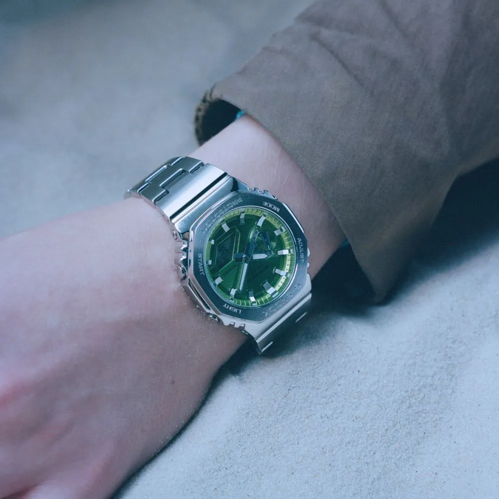 Casio G-Shock GM-2100D-3ADR Green dial 