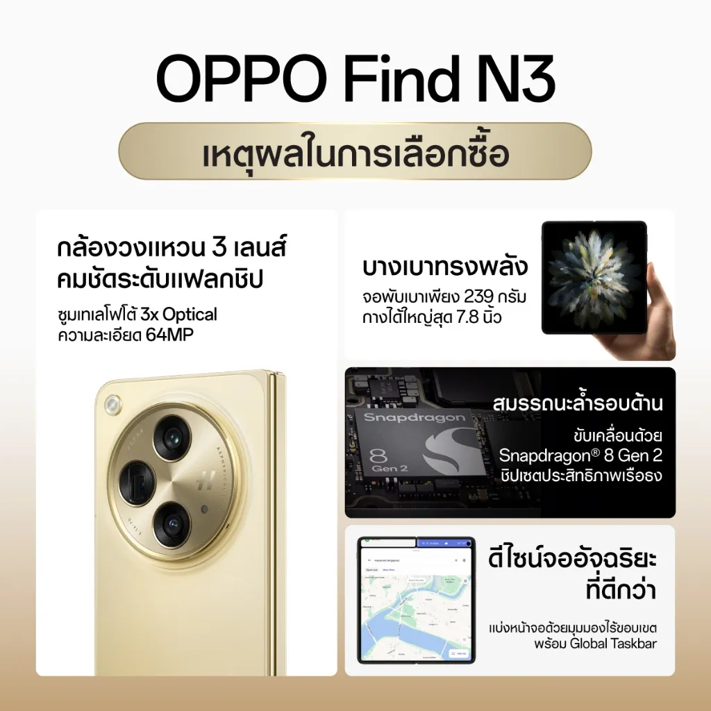 Reasons for purchasing OPPO Find N3