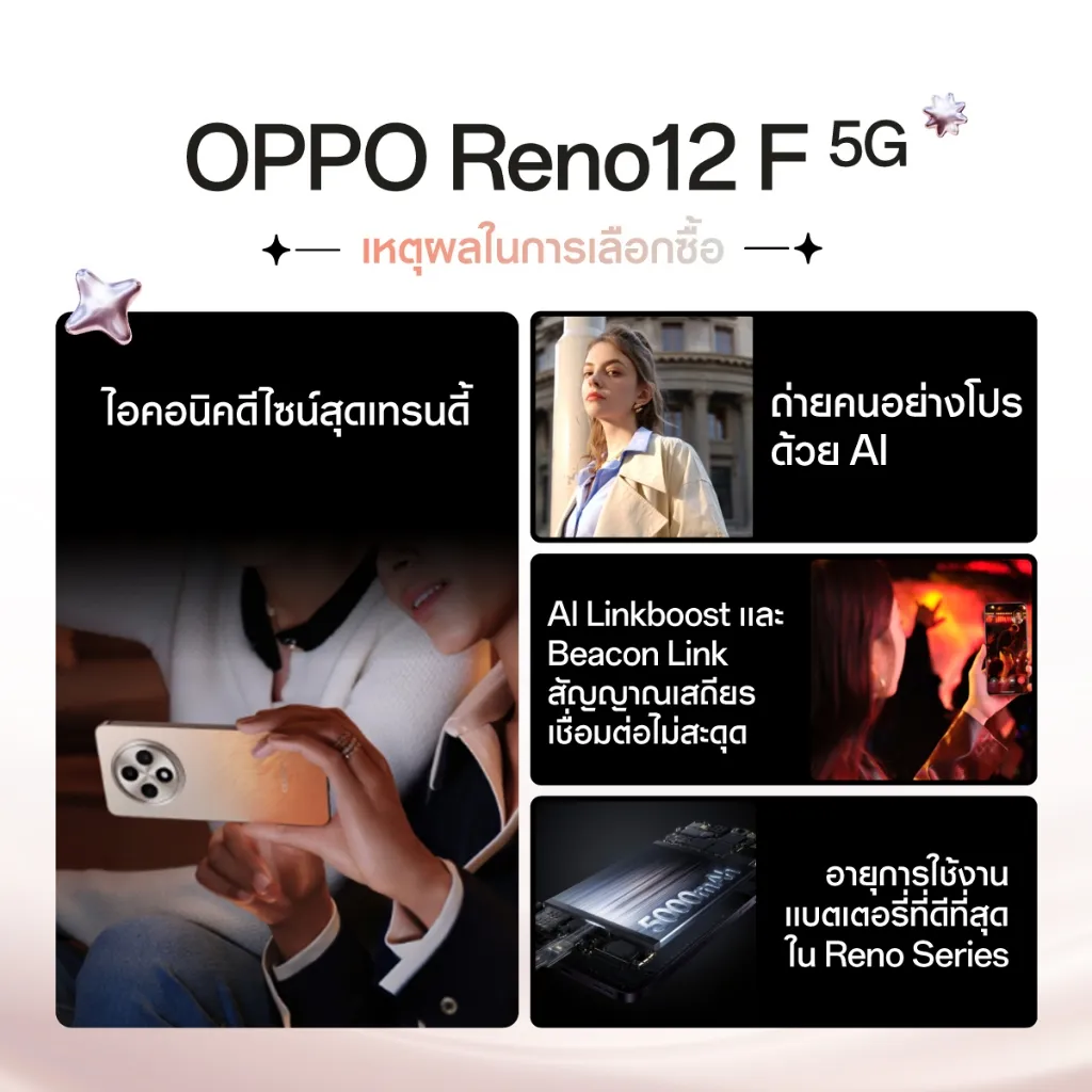 Reasons to buy OPPO Reno 12F 5G