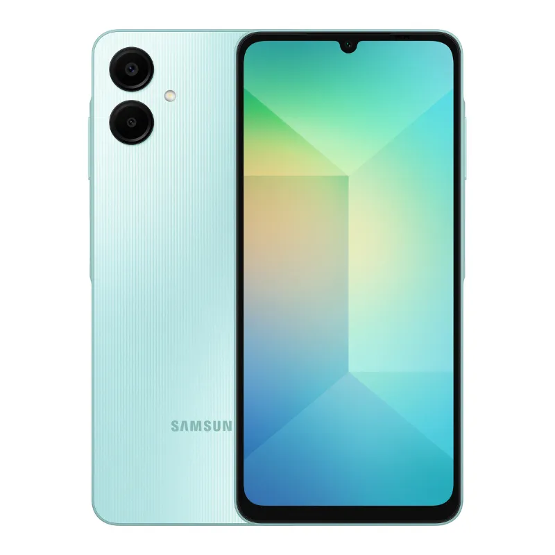 Samsung Galaxy A06 Light Green Color Screen