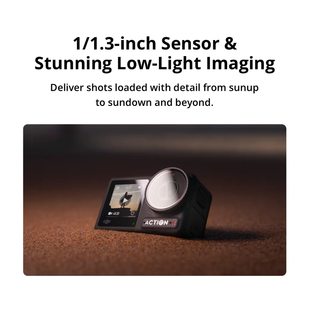 กล้องแอคชั่น Osmo Action 4 1/1.3-inch Sensor