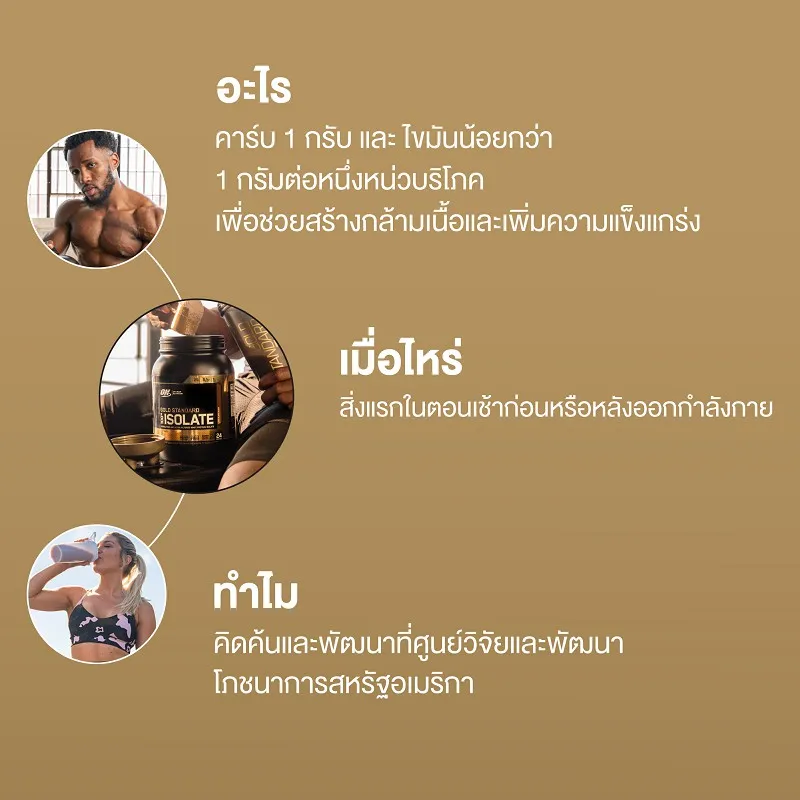 คุณสมบ้ติ Isolate Whey Protein 5.2 Lb