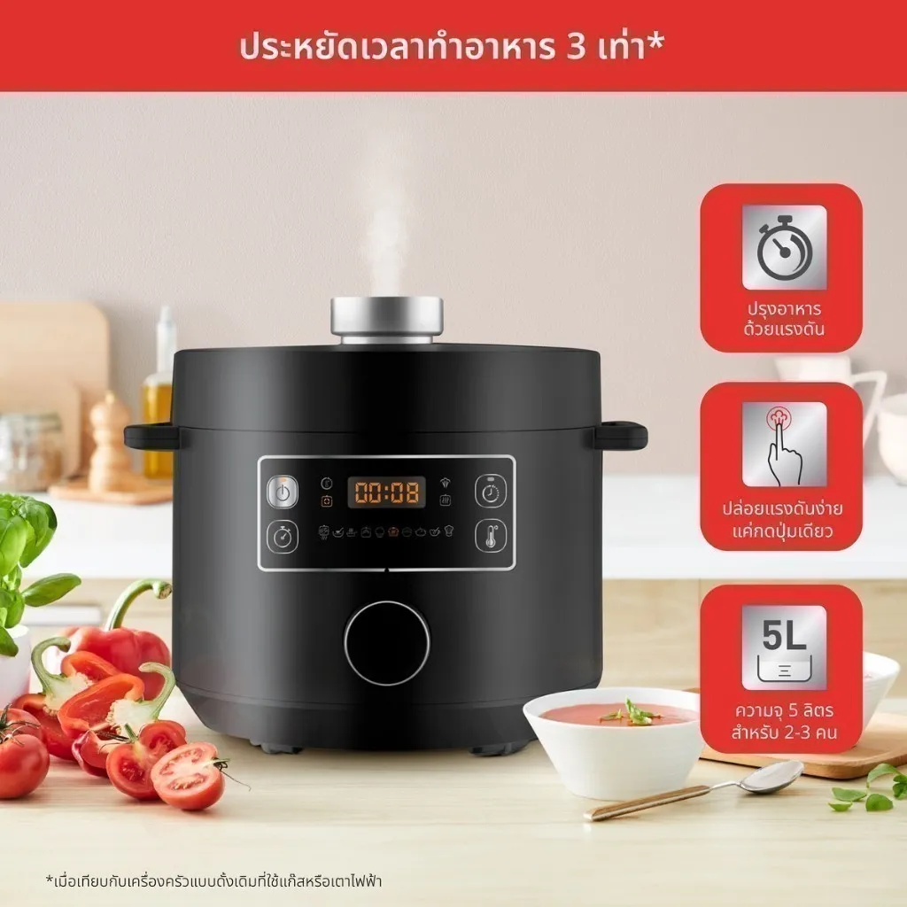 ประหยัดเวลาทำอาหาร 3 เท่า