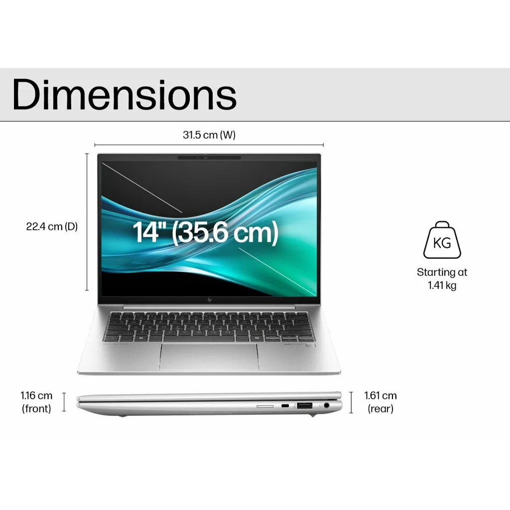 HP EliteBook 840 G11 Dimensions