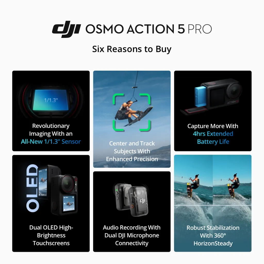 Six Reasons to Buy กล้องแอคชั่น DJI Osmo Action 5 Pro
