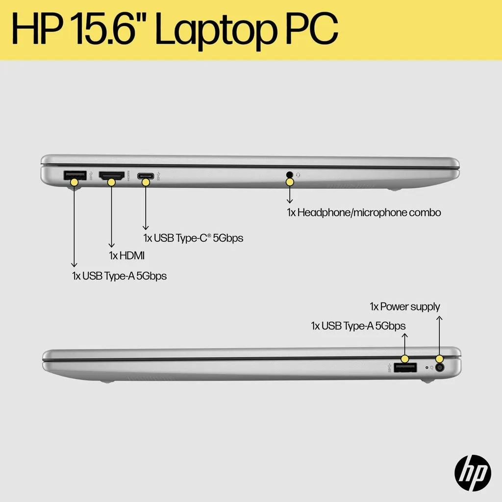 HP Notebook 15-fc0057AU Ports