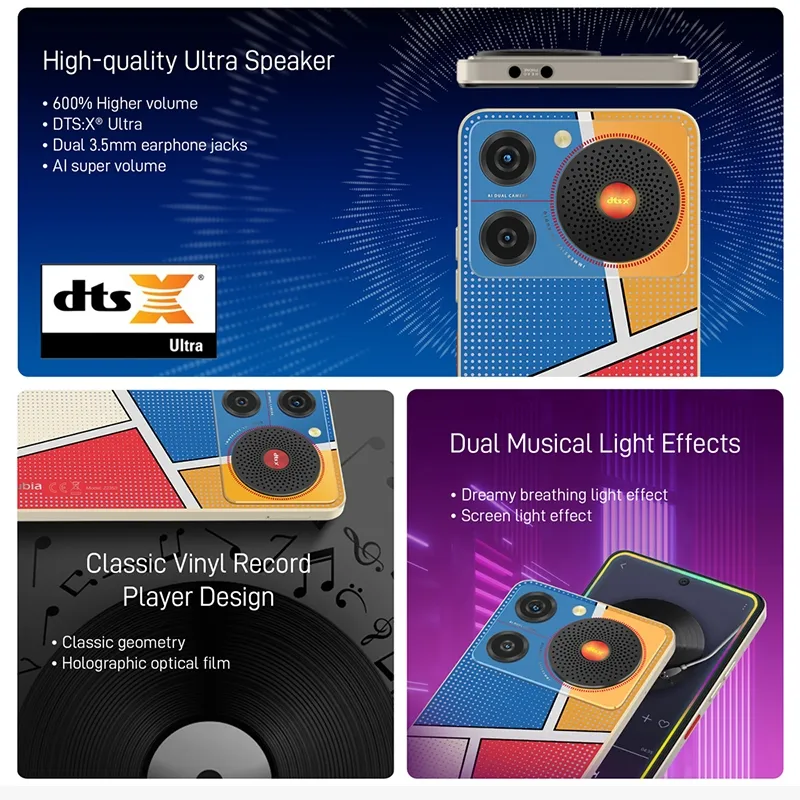 คุณสมบัติ Nubia Music (4+128GB)
