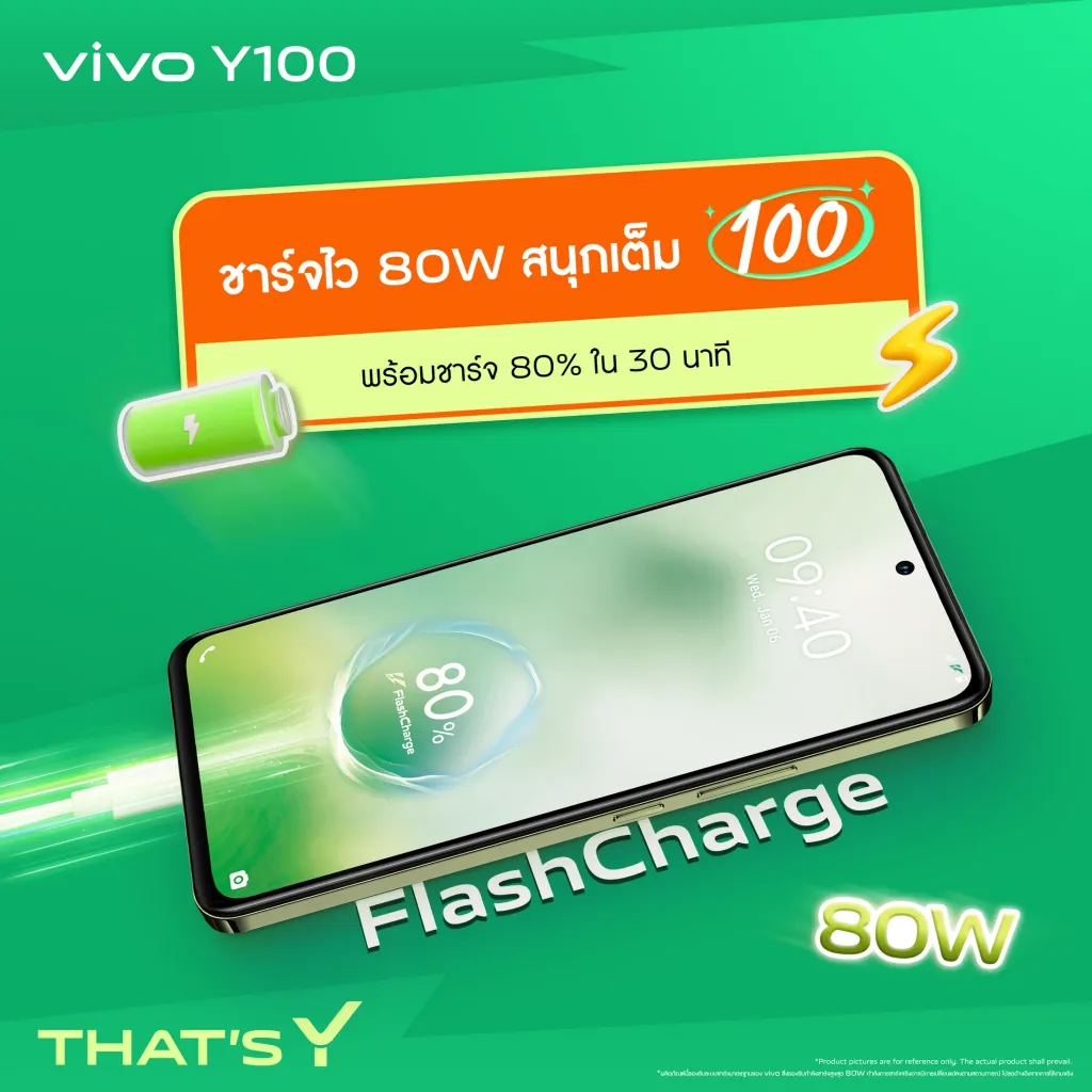 ชาร์จไว 80W