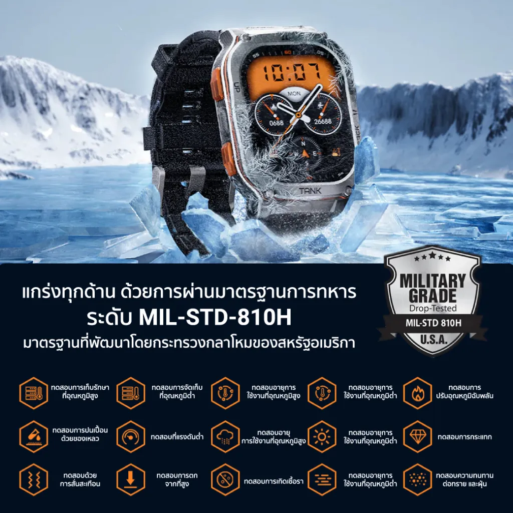 สมาร์ทวอทช์ KOSPET Tank M3 Ultra โหมดการใช้งาน
