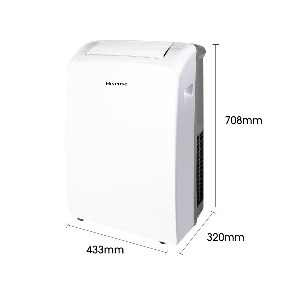 ขนาด Hisense แอร์เคลื่อนที่ 12000 BTU