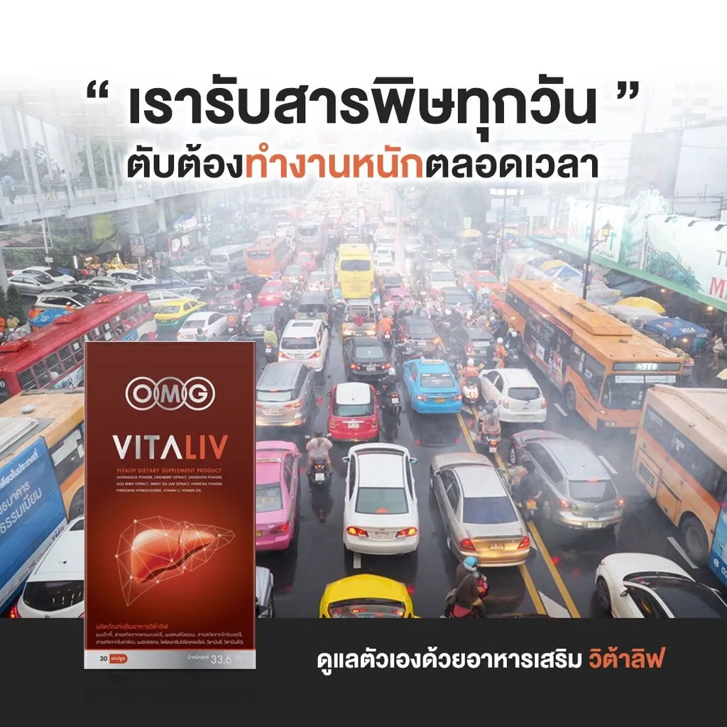 OMG Vitaliv อาหารเสริม บำรุงตับ เสริมสร้างภูมิคุ้มกัน
