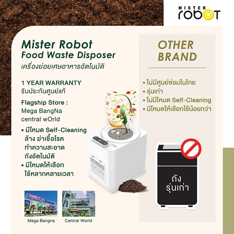 เครื่องย่อยเศษอาหารอัตโนมัติ