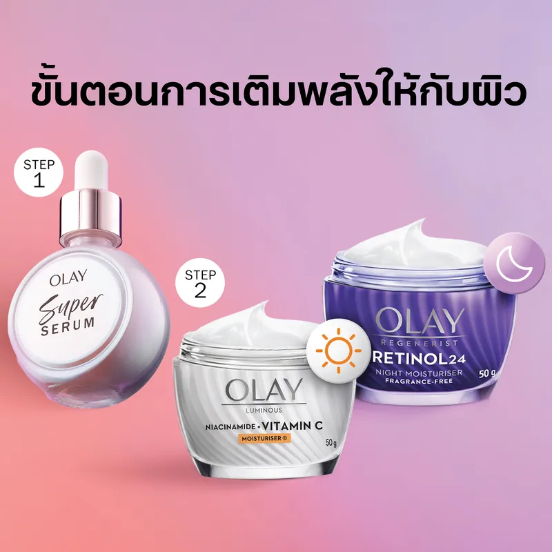 ขั้นตอนการเติมพลังให้กับผิว