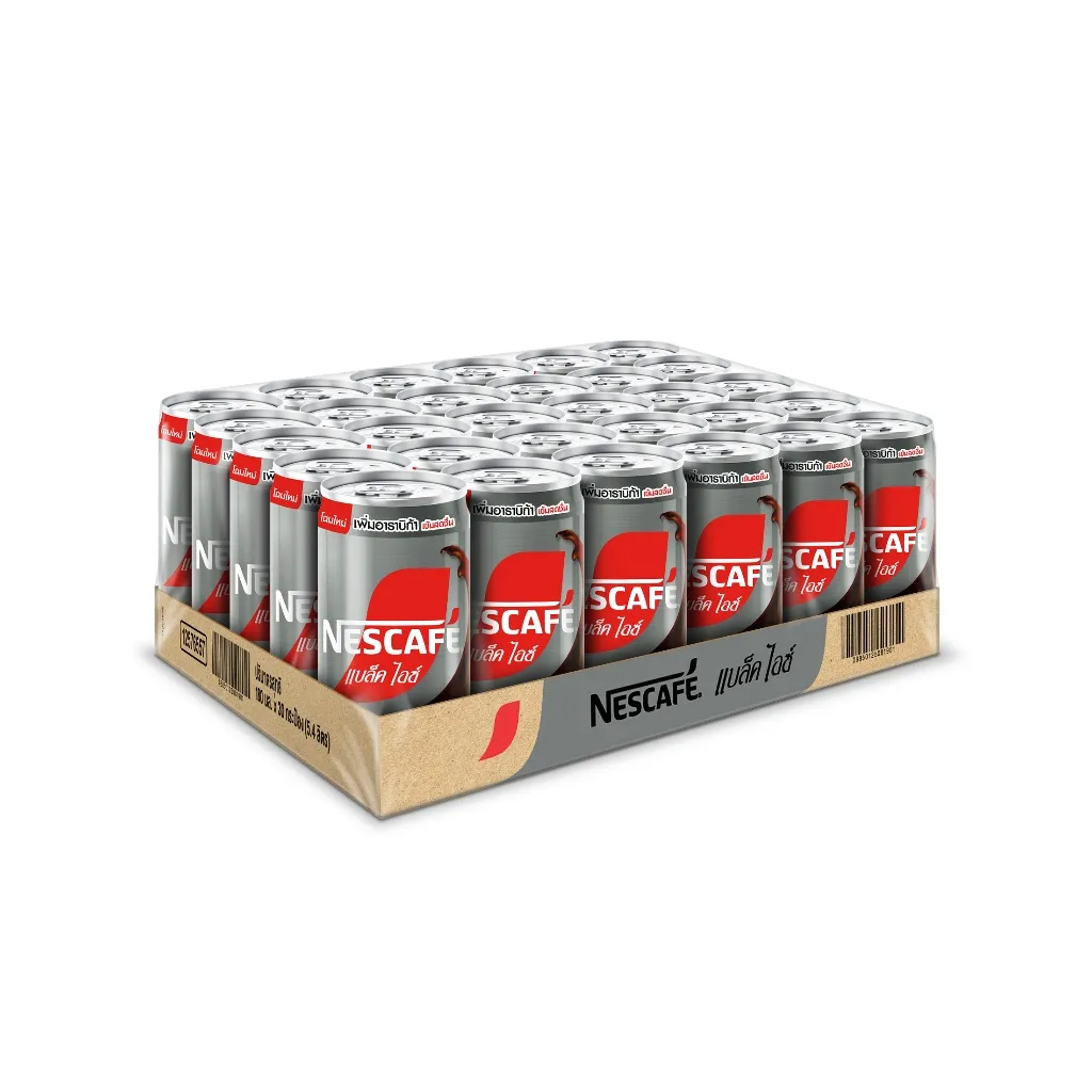 NESCAFÉ RTD เนสกาแฟกระป๋อง แบล็คไอซ์ ขนาด 30 x 180 มล.