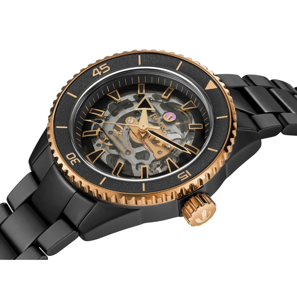 หน้าปัด RADO Captain Cook High-Tech Ceramic รุ่น R32192152
