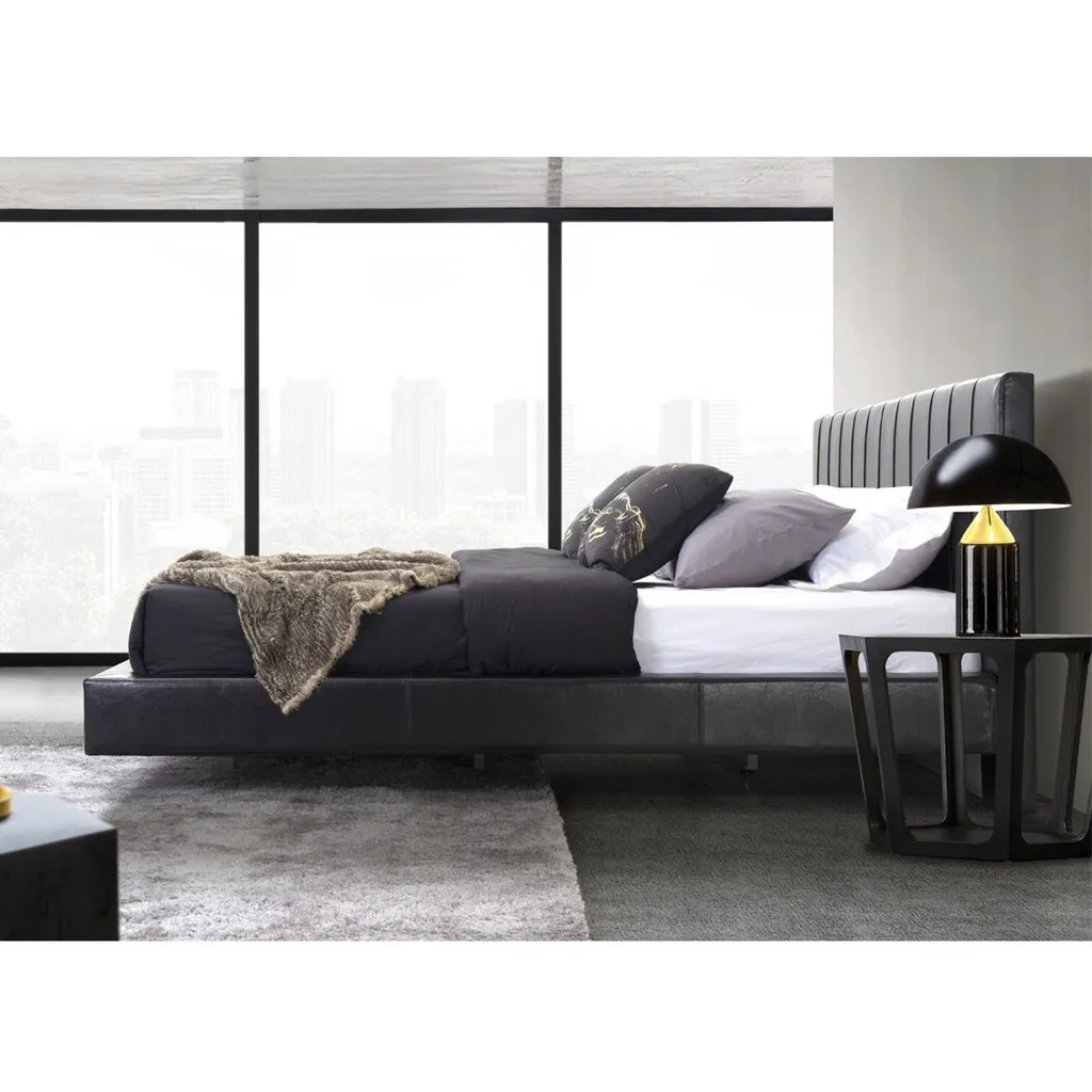 เตียง 6 ฟุต รุ่น Linea สีดำ จาก SB Design Square