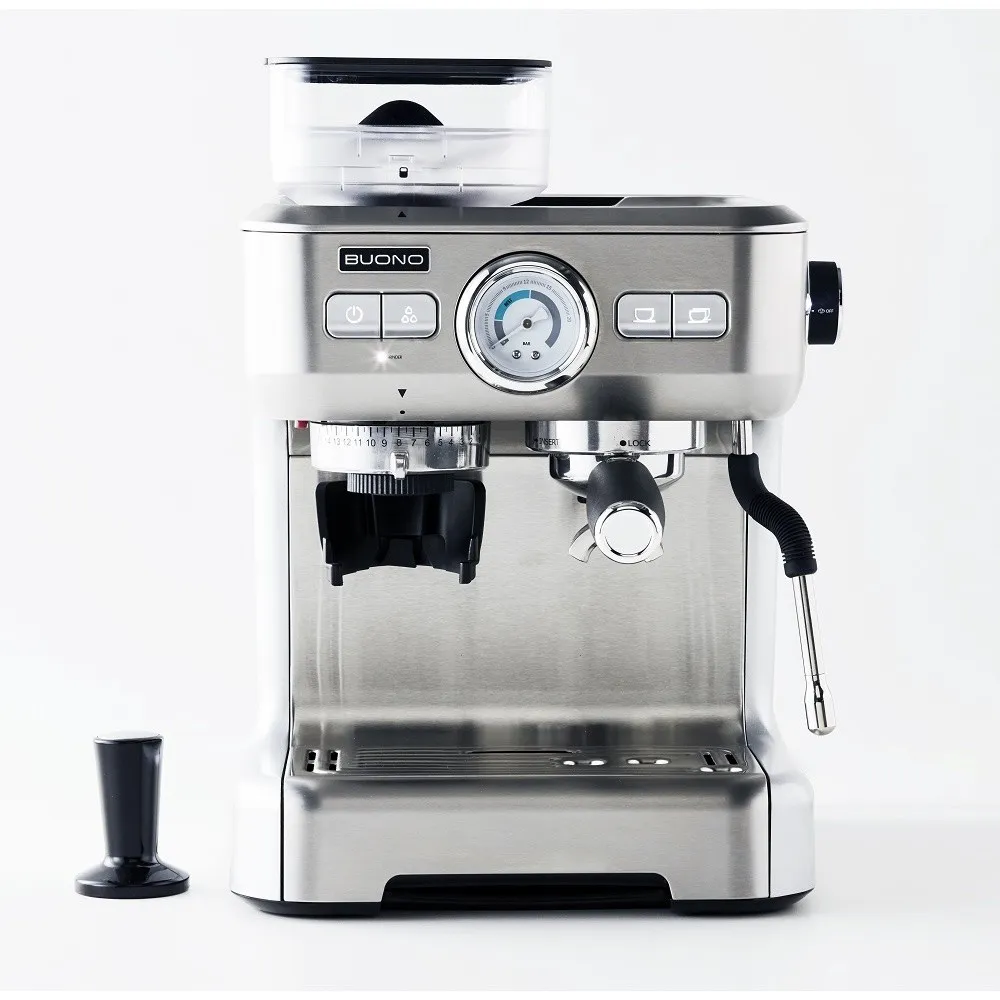 เครื่องชงกาแฟเอสเพรสโซ่ พร้อมที่บดเมล็ดกาแฟ รุ่น BUO-265701 ประหยัดพื้นที่