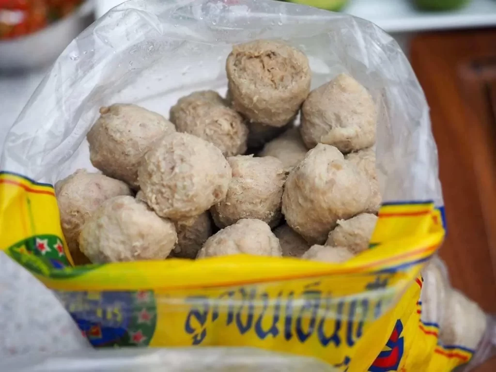 ลูกชิ้นเอ็นเนื้อ โกเด้ง 500 กรัม เอ็นกรุบกรอบ