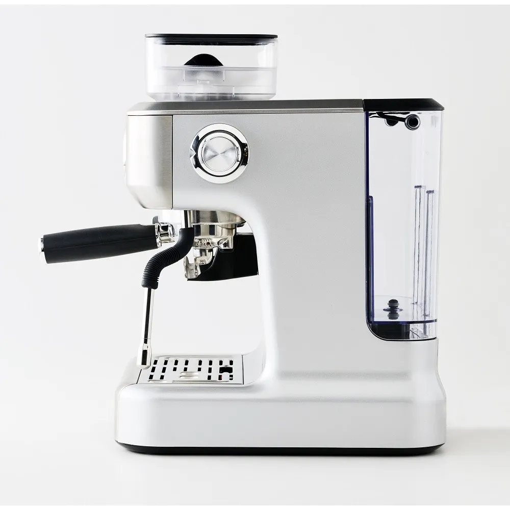 เครื่องชงกาแฟเอสเพรสโซ่ พร้อมที่บดเมล็ดกาแฟ รุ่น BUO-265701 บด 15 ระดับ 2 หม้อต้ม