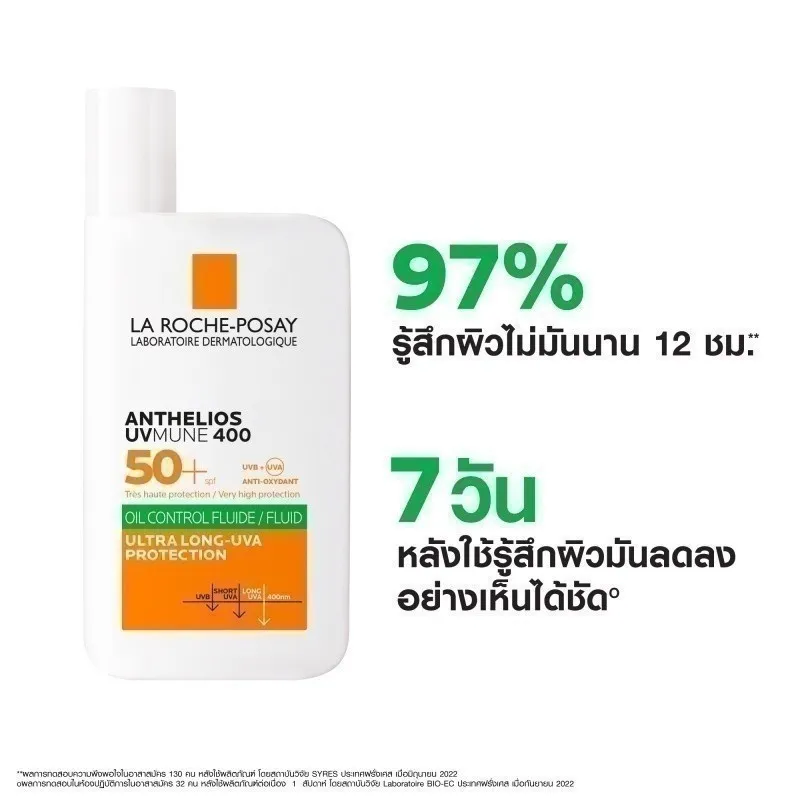 La Roche-Posay Anthelios UVMUNE400 Oil Control Fluid SPF50 เนื้อบางเบา