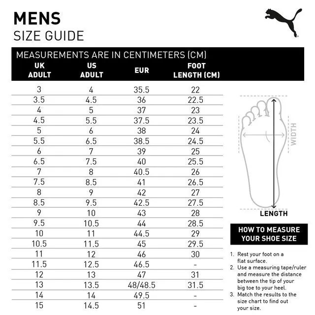 Mens Size Guide