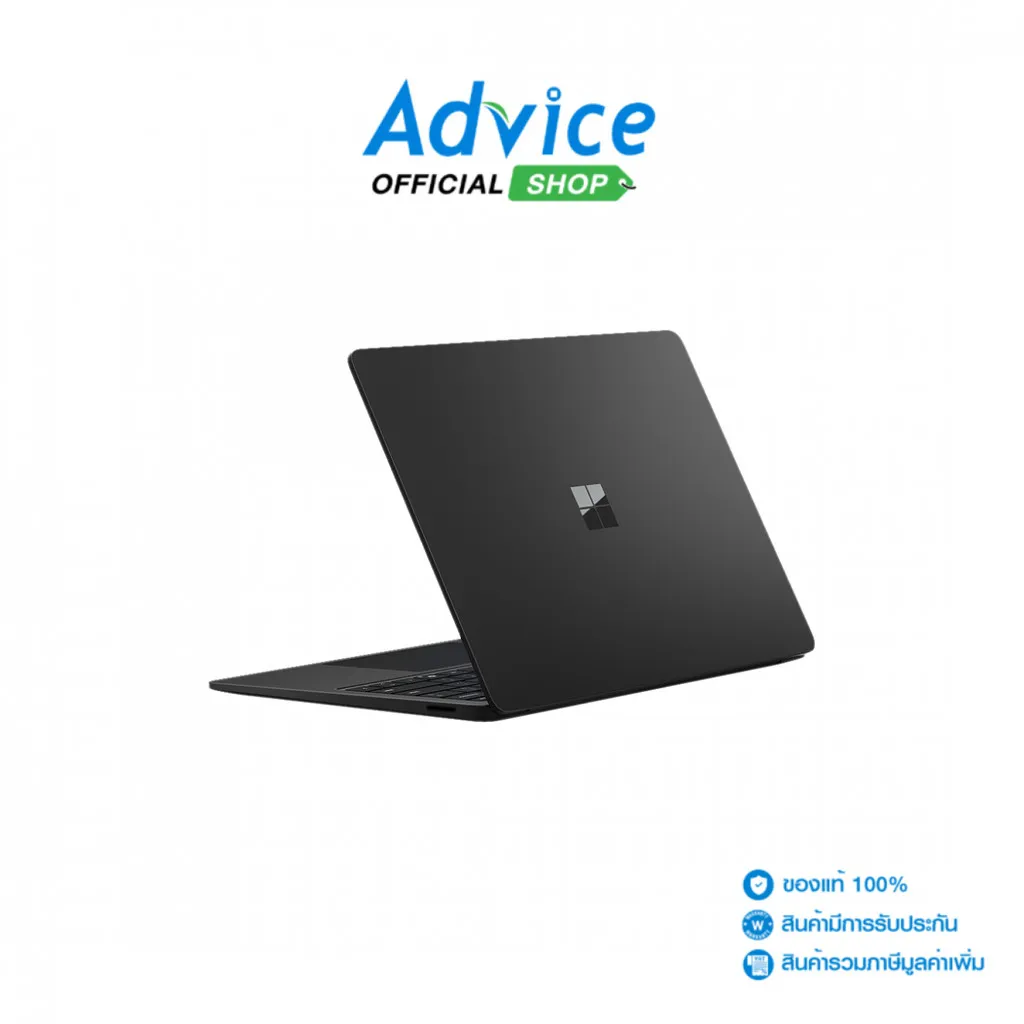 Microsoft Notebook Surface Laptop 7 13in Eli ZGP-00058 สี Graphite มุมมองด้านหลังโชว์โลโก้ Microsoft