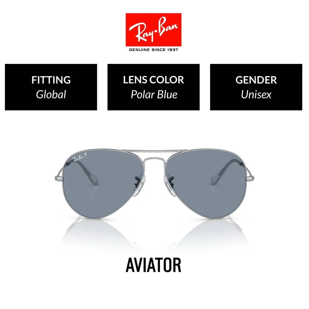 RAY-BAN AVIATOR LARGE METAL POLARIZED RB3025 003 02