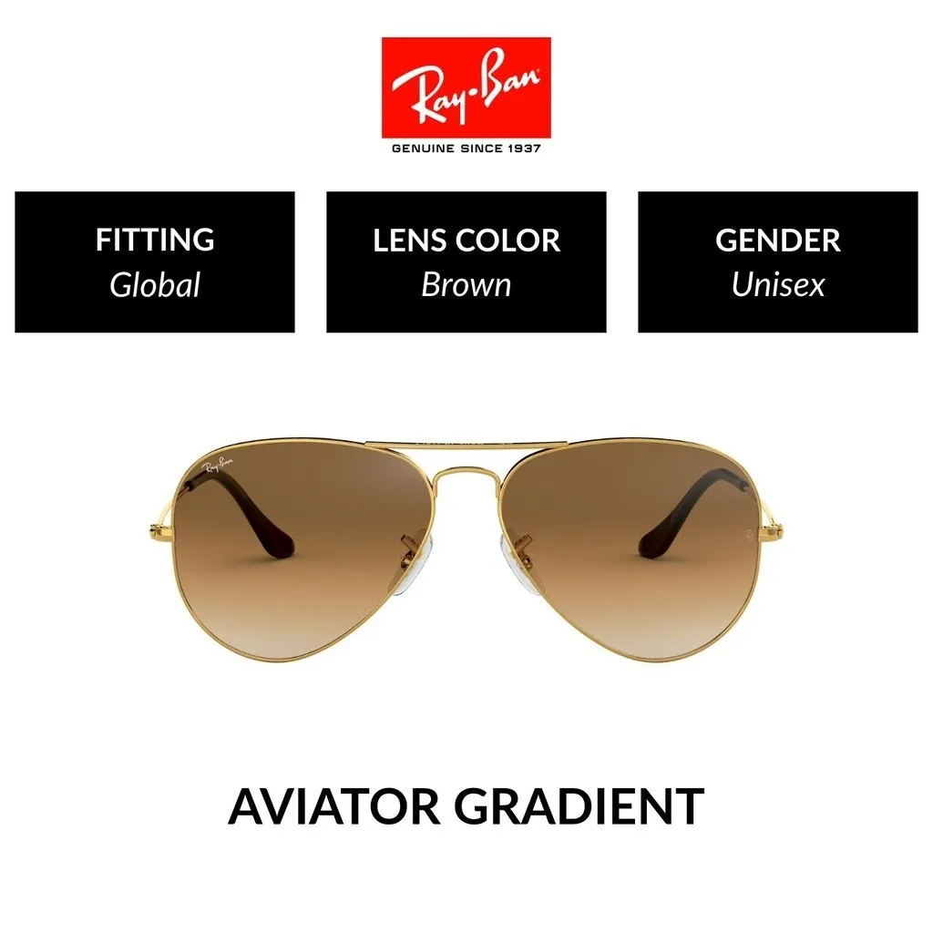 Ray-Ban Aviator Large Metal - RB3025 001 51 size 58