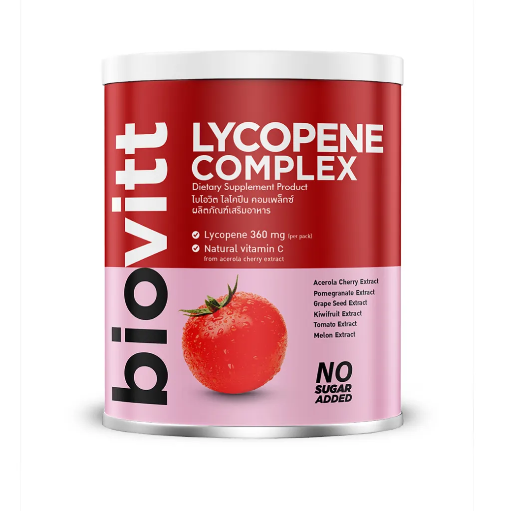 biovitt lycophene Complex บำรุงผิว สายตา เพื่อผิวอมชมพู สูตรเข้มข้น