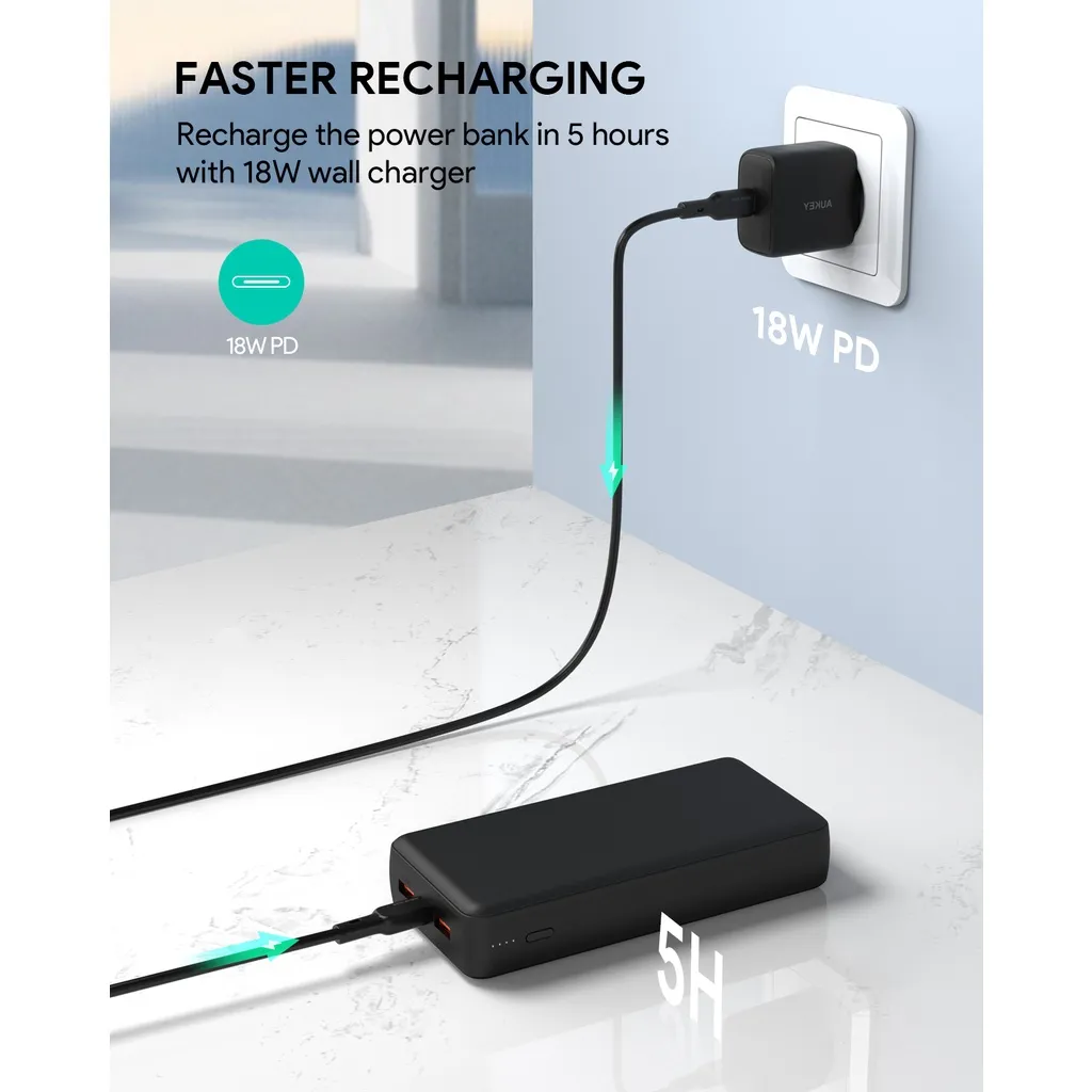 AUKEY PB-N93 พาวเวอร์แบงชาร์จเร็ว 20W Faster Recharging