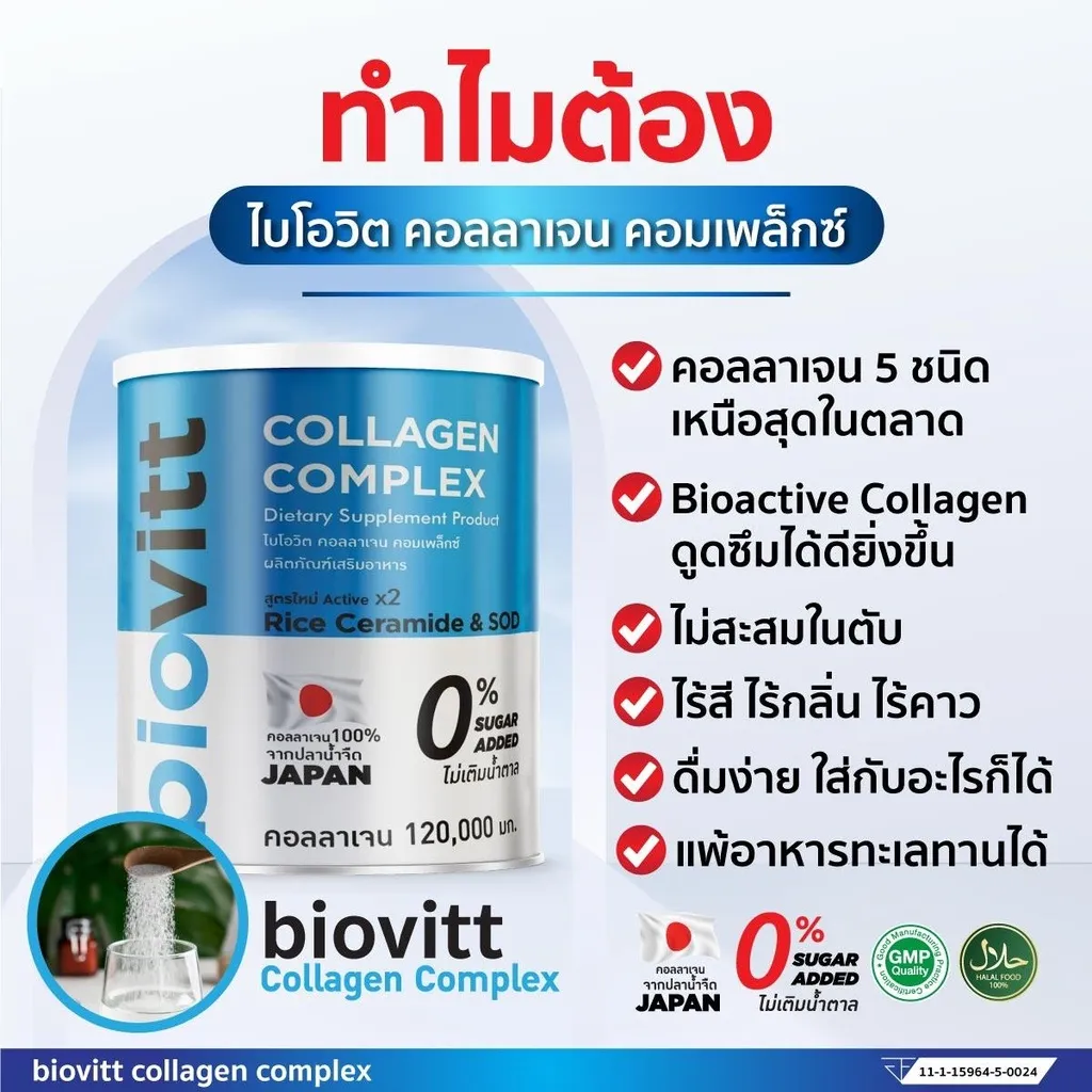 ทำไมต้อง biovitt Collagen Complex เติมน้ำข้อต่อ ลดอาการปวดเข่า ข้อเสื่อม