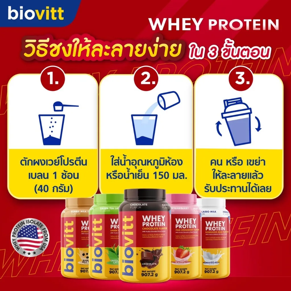 3 step วิธีชงเวย์