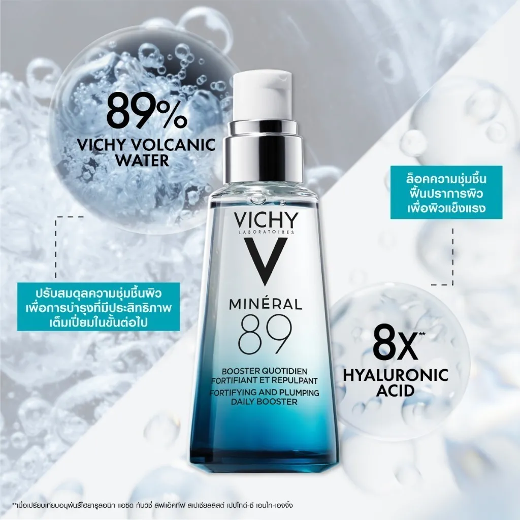 Vichy Mineral 89 Booster Serum 50 ml. 8X Hyaluronic Acid