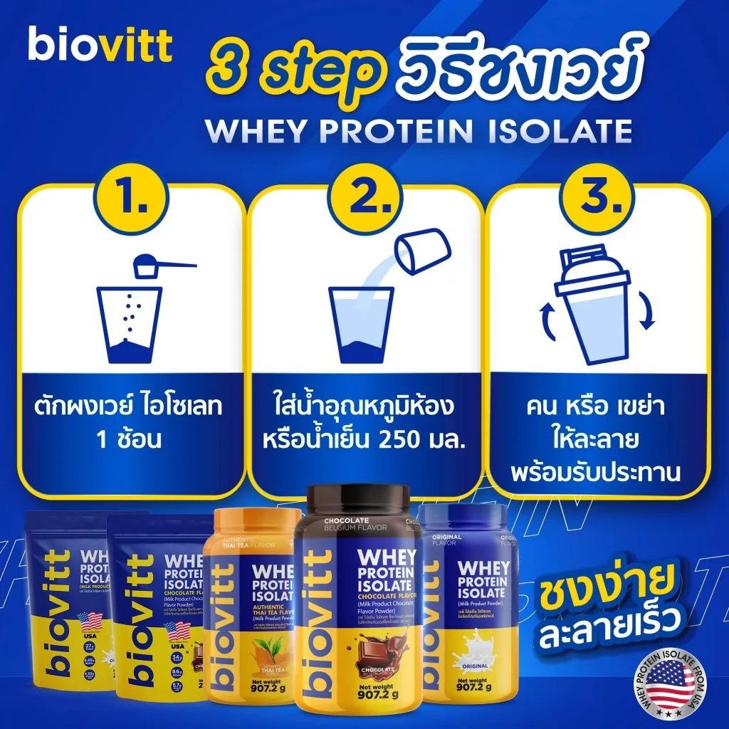 3 step วิธีชงเวย์