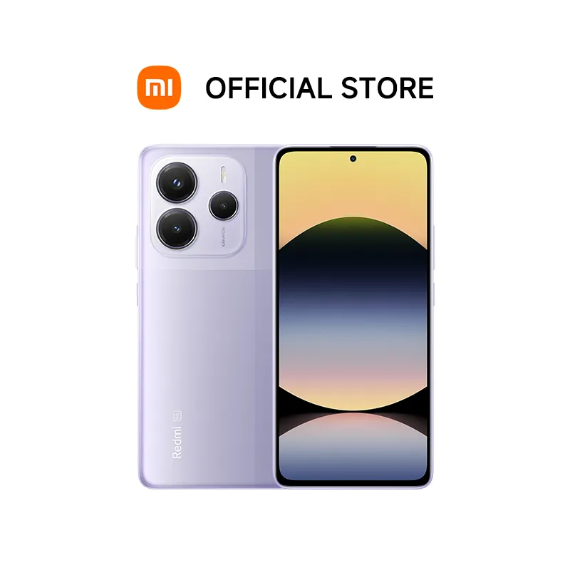 Xiaomi Redmi Note 14 5G 12GB 512GB มุมมองด้านหน้าและด้านหลังตัวเครื่องจากร้านทางการ