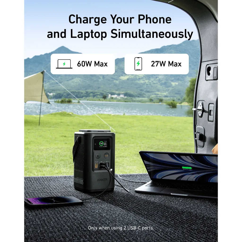 Anker 548 Power Bank 60000mAh รองรับการชาร์จโทรศัพท์และโน้ตบุ๊กพร้อมกัน