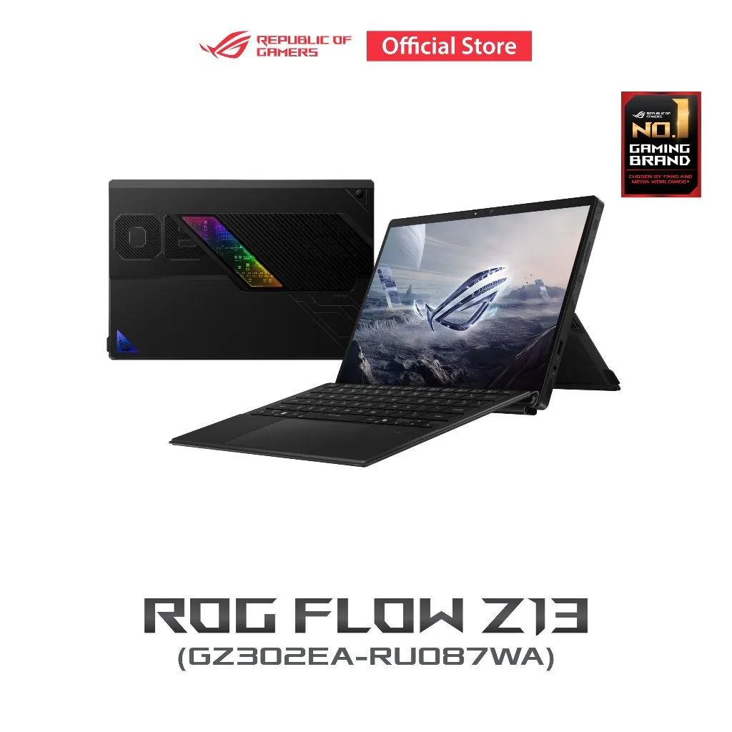 ASUS ROG Flow Z13 GZ302EA เปิดหน้าจอพร้อมคีย์บอร์ดถอดได้ เหมาะสำหรับใช้งานหลากหลายรูปแบบ