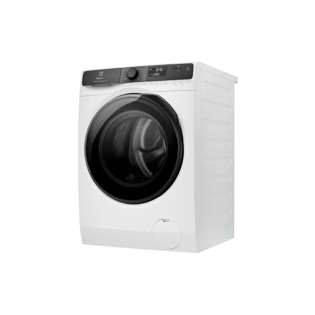 เครื่องซักผ้า Electrolux EWF9023P5WC มุมเฉียงซ้ายแสดงตัวเครื่องเต็มรูป