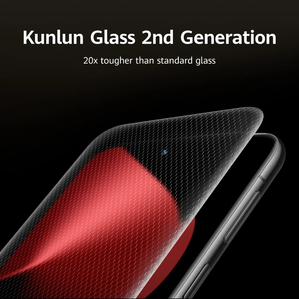 กระจก Kunlun รุ่นที่สอง แข็งแรงกว่ากระจกทั่วไปถึง 20 เท่า พร้อมลวดลายหกเหลี่ยมป้องกันรอยขีดข่วน