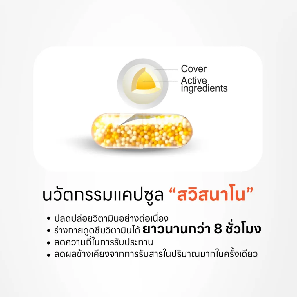 โครงสร้างภายในแคปซูลที่ปลดปล่อยสารอาหารอย่างช้าและต่อเนื่อง