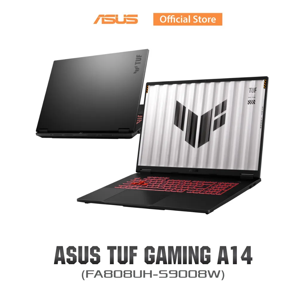 ASUS TUF Gaming A18 เปิดจอคู่ เผยคีย์บอร์ดไฟแดงและดีไซน์บานพับแน่น พร้อมโลโก้ตัววีบนหน้าจอ