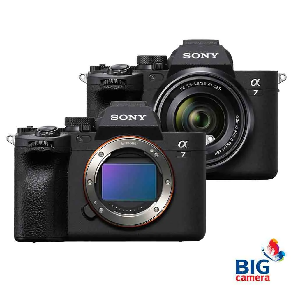 ชุดโปรดักต์ กล้อง Sony a7 IV ด้านหน้าคู่ พร้อมโลโก้ BIG Camera