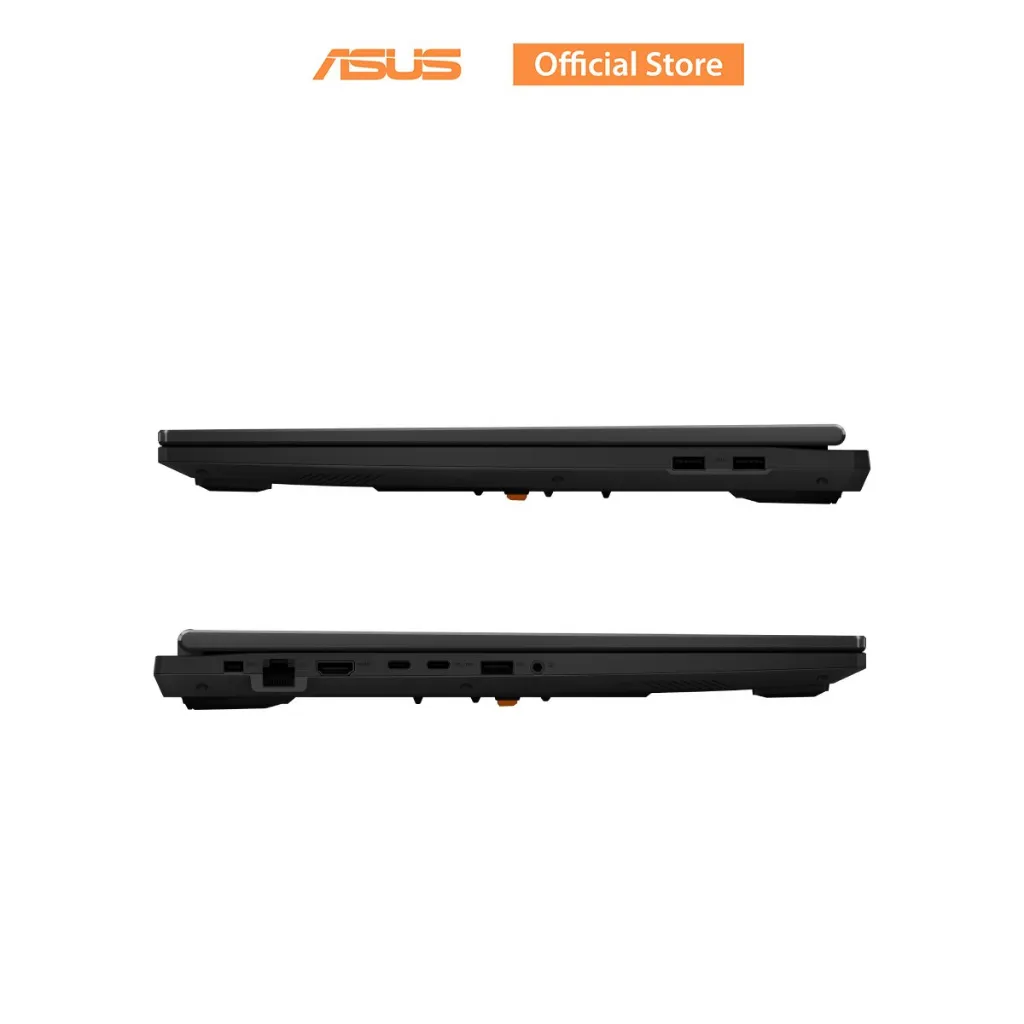มุมข้างทั้งสองด้าน แสดง USB คู่ทางขวา และพอร์ต LAN HDMI USB-C ทางซ้าย