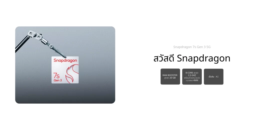 ชิปเซ็ต Snapdragon 7s Gen 3 พร้อมข้อมูลสเปกและคุณสมบัติเด่น