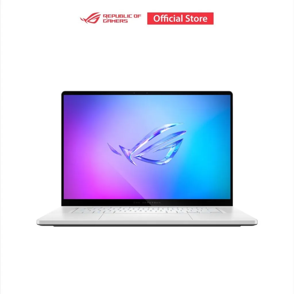 ASUS ROG Zephyrus G16 ด้านหน้า หน้าจอขอบบางสีสันสด