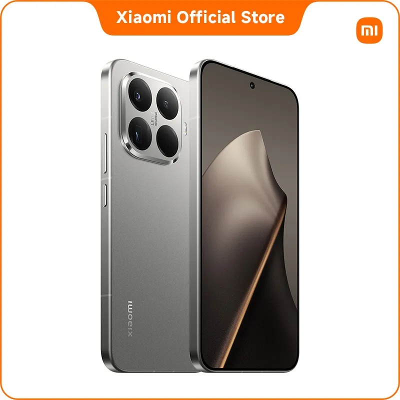 เรนเดอร์ Xiaomi 15T Pro สีเงิน โชว์เครื่องด้านหน้าและด้านหลัง ดีไซน์เรียบหรู กล้อง Leica ชัดเจน