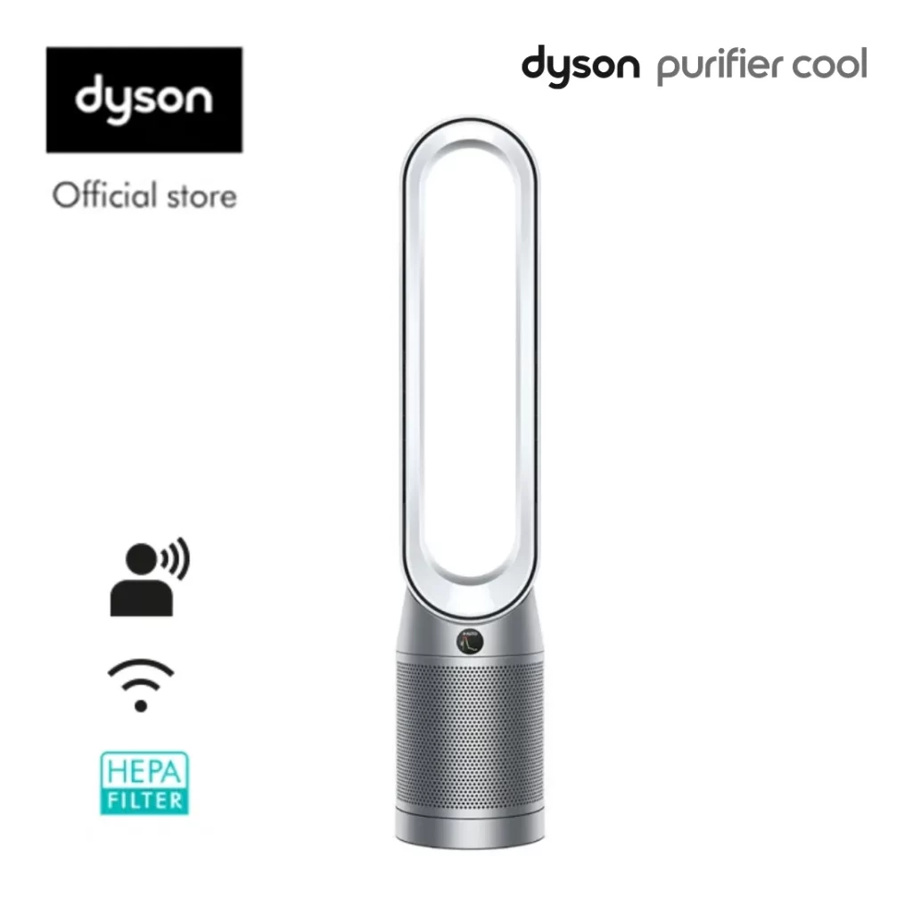 ตัวเครื่องไร้ใบพัดของ เครื่องฟอกอากาศ Dyson Purifier Cool TP07 สีขาวเงิน จากร้านทางการ