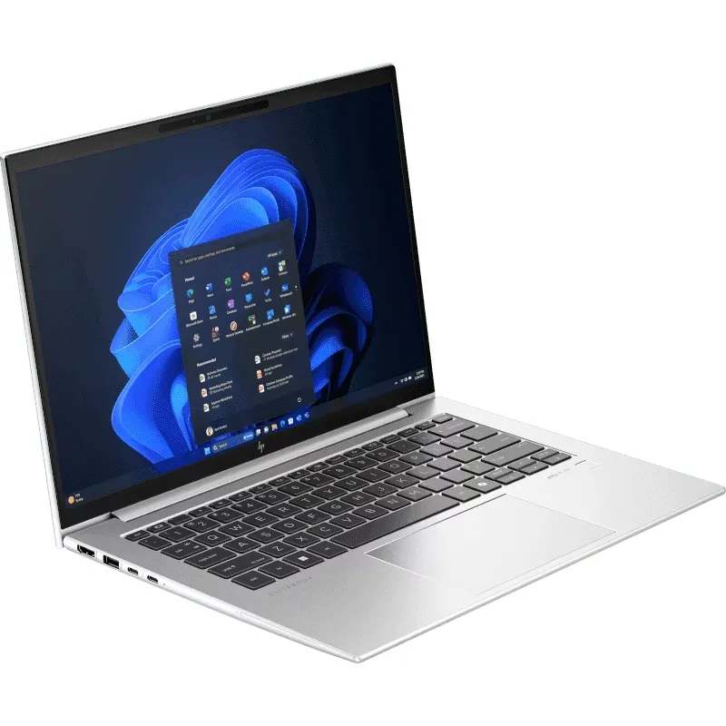 มุมซ้ายของ HP EliteBook 8 G1i 13.3 นิ้ว ดีไซน์บาง ทัชแพดกว้าง พอร์ตใช้งานครบ