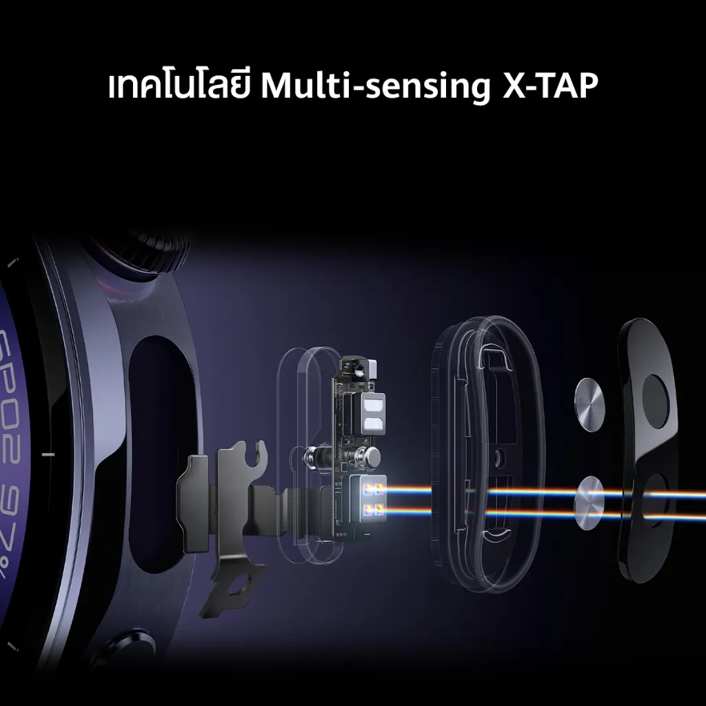 เซ็นเซอร์ Multi-sensing X-TAP ของ สมาร์ทวอทช์ HUAWEI WATCH 5 eSIM ออกแบบเพื่อการวัดสุขภาพแม่นยำ